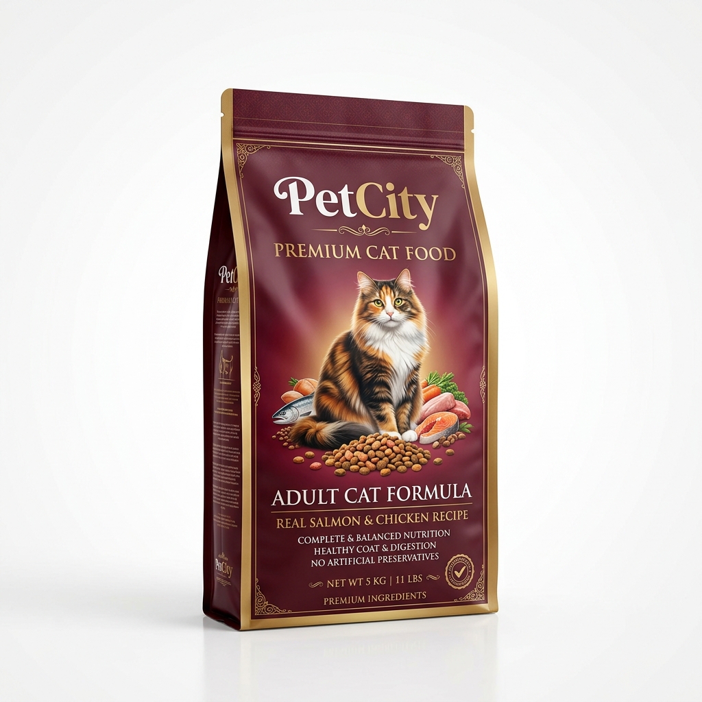 PetCity Premium Somonlu Kedi Maması – Adult Formula 5 kg